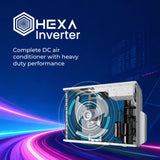 Haier 1.6 Ton 5 Star Inverter Split AC Gravity Series HSU19G-MZAIM5BN-INV | AI Climate Control | Smart AC | Morning Mist