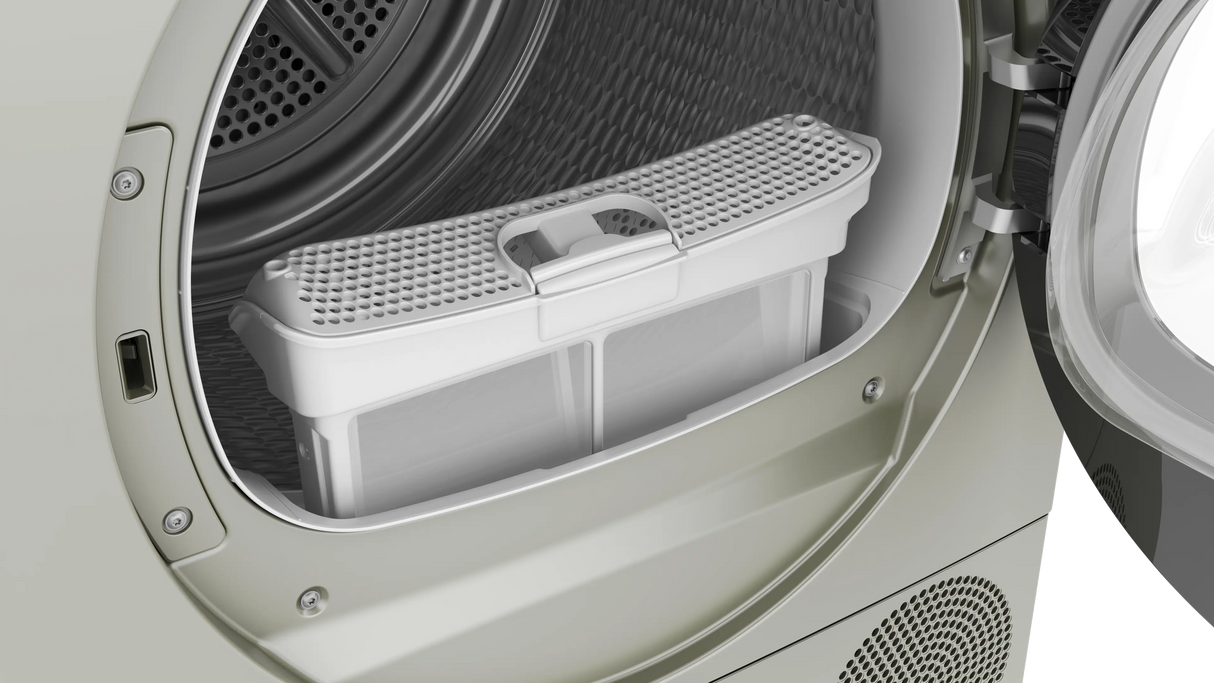 Bosch 9 Kg Silver Inox Tumble Dryer – Series 4 Condenser Model WPG24108IN
