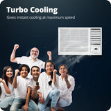 Voltas 1 Ton 2 Star Window AC (122FS Platina) | 3150W Cooling | 100% Copper | Anti-Dust Filter | High Ambient Cooling 48°C