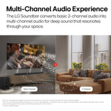 LG SQ70TY 400W Bluetooth Soundbar with Remote (Dolby Digital, 3.1.1 Channel, Black)