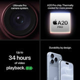 Apple iPhone 18 Pro 512GB | A20 Pro Chip, 48MP Variable Aperture Camera, 6.3" Display, Black