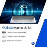 HP 15 fd0682TU Laptop (Intel Core 5 120U, 16GB RAM, 512GB SSD, 15.6” FHD Display, Windows 11 | MS Office 2024, Silver)