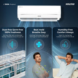 Voltas Vectra Zenith 1.5 Ton 3 Star Inverter Split Air Conditioner (Model: 183INVHC) | High Ambient Cooling up to 52°C | Turbo Cooling | Energy Efficient | Copper Condenser | Smart Cooling Technology | 2026 Model