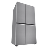 LG 650 Litres 3 Star Frost Free Side by Side Refrigerator with DoorCooling Plus Technology (GL- B257HPZ3, Shiny Steel)