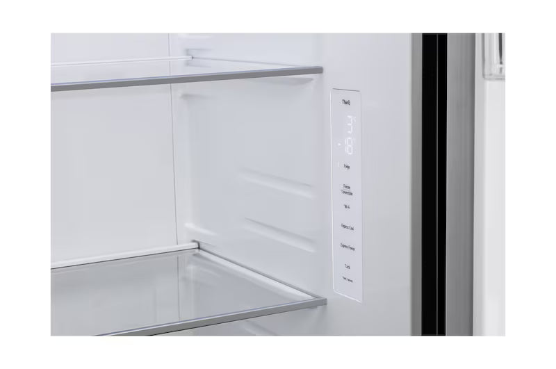 LG 650L 3 Star Side-by-Side Convertible Refrigerator with Multi-Air Flow & Smart Diagnosis™, Ultra Glam Black (GL-B257DUB3)