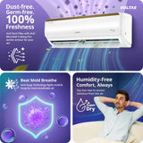 Voltas Vertis Elite Gold 1.5 Ton 5 Star Inverter Split Air Conditioner (Model: 185INV) | Energy Efficient Cooling | Turbo Mode | High Ambient Performance | Copper Condenser | Smart Inverter Technology | 2026 Model
