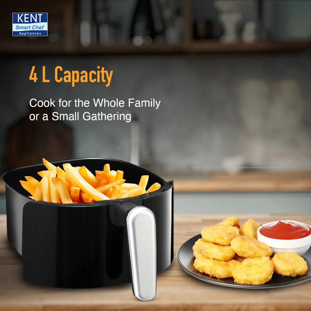 KENT Digi Plus Air Fryer 4L |1300W |Digital Display & Touch Control Panel | Black Air Fryer  (4 L)