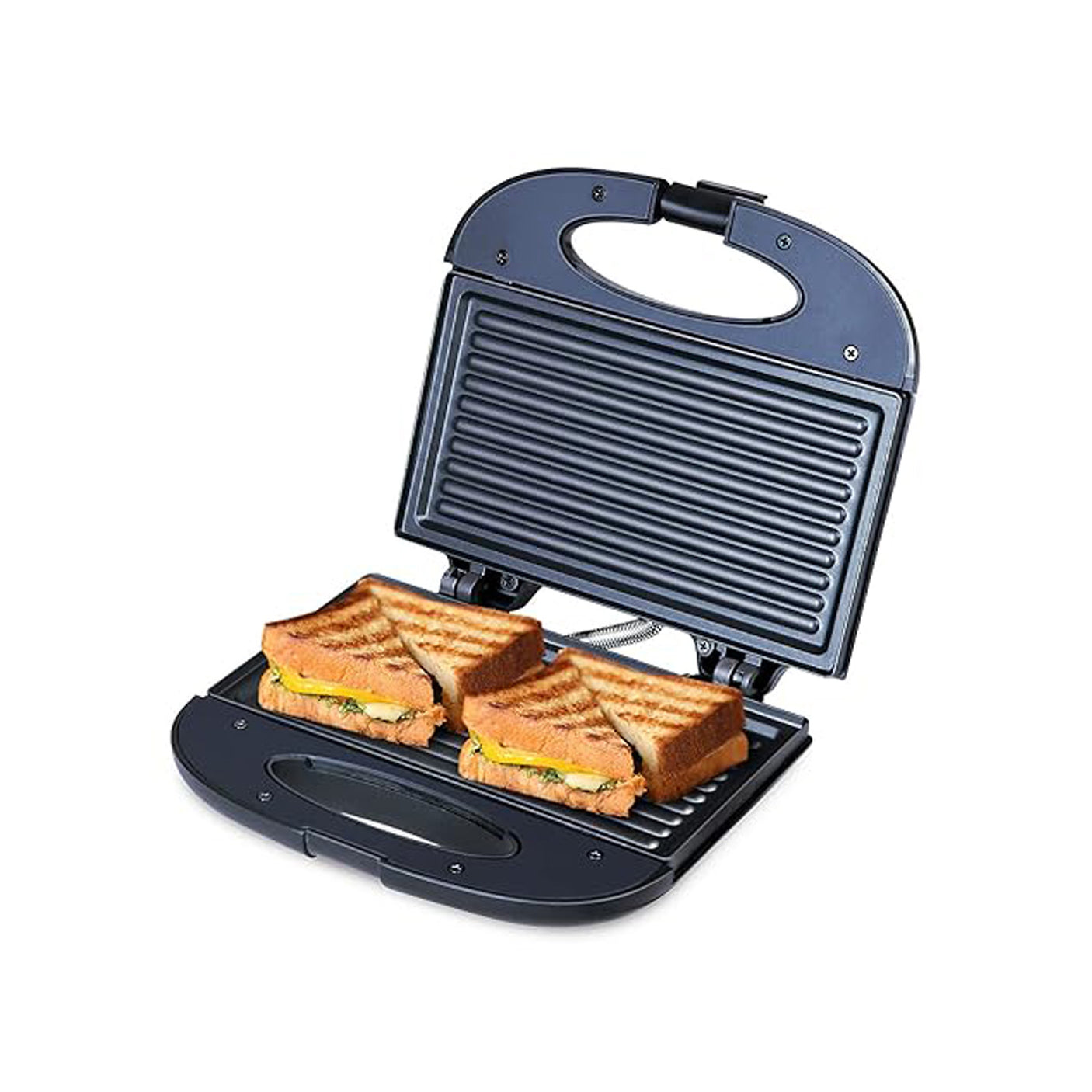 Perfectly toasted bread with the Bajaj SWX 4 Deluxe 800-Watt Sandwich Maker.