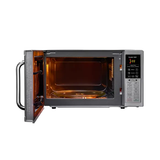 Effortless cooking meets elegance in IFB 20PG4S - 20 L metallic silver grill microwave.