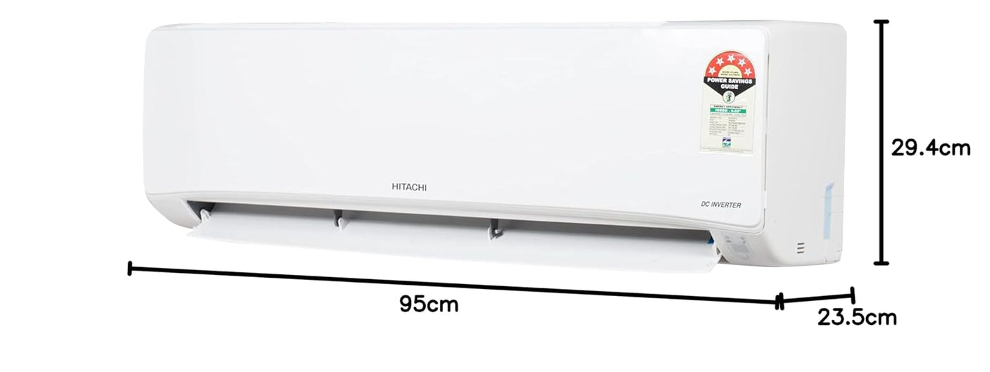 Hitachi 1.5 Ton 5 Star Split Inverter AC - White  (RAS.E518PCAIBS, Copper Condenser)