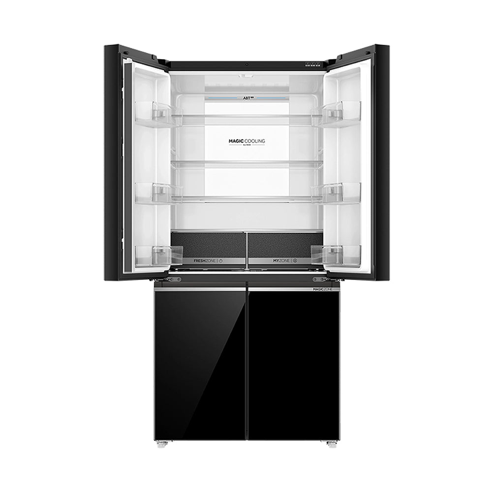 Haier 630L Black Glass 4-door Convertible Refrigerator,HRB-700KGU1