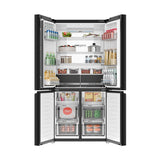 Haier 630L Black Glass 4-door Convertible Refrigerator,HRB-700KGU1