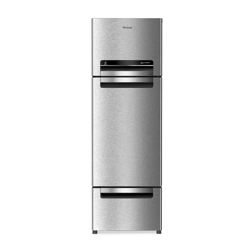 Whirlpool 300L Triple-Door Refrigerator, 6th Sense Active Fresh (FP 343D PROTTON ROY ALPHA STEEL (N) - 20817)