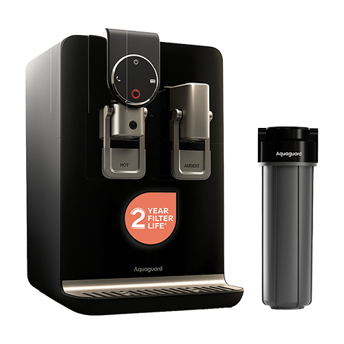 Aquaguard Aspire Blaze RO+UV+SS 2X Water Purifier | Instant Hot Water 80°C, Stainless Steel Tank