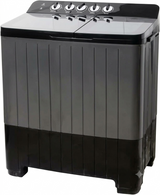 Voltas Beko 14 Kg Semi-Automatic Top Load Washing Machine | 5 Star, Double Waterfall, Black/Grey | WTT140UPA/BKSS
