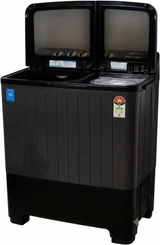 Voltas Beko 14 Kg Semi-Automatic Top Load Washing Machine | 5 Star, Double Waterfall, Black/Grey | WTT140UPA/BKSS