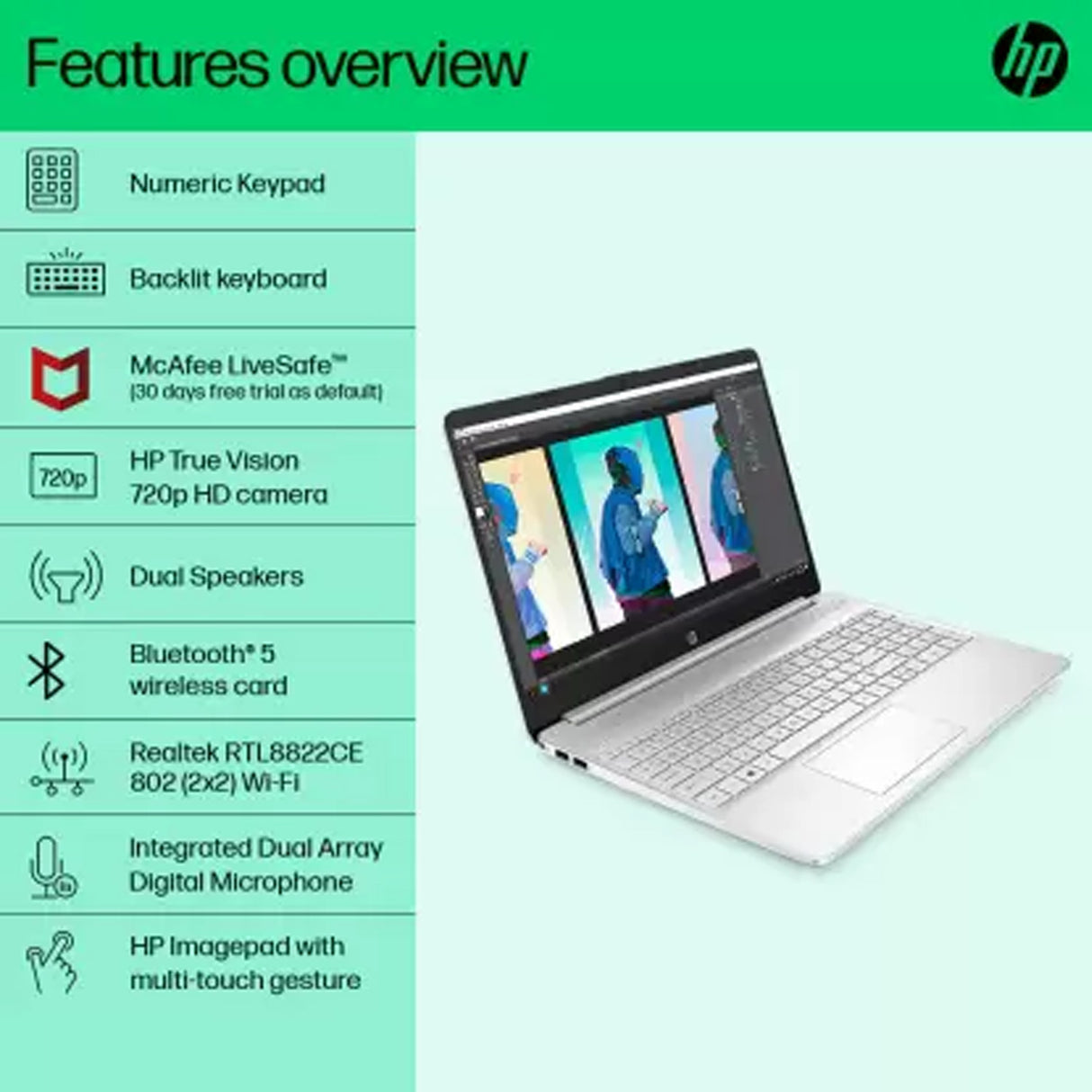 Computer Systems: HP Laptop - Ryzen 5, 16GB RAM, 512GB SSD, Radeon Graphics, FHD