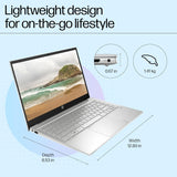 HP Pavilion 14, 12th Gen Intel Core i5-1235U, 14-inch (35.6 cm), FHD, 16GB DDR4, 512GB SSD, Intel Iris Xe Graphics, FPR, 720p HD Camera, Backlit KB (Win 11, MSO 2021, Silver, 1.41 kg), dv2014TU