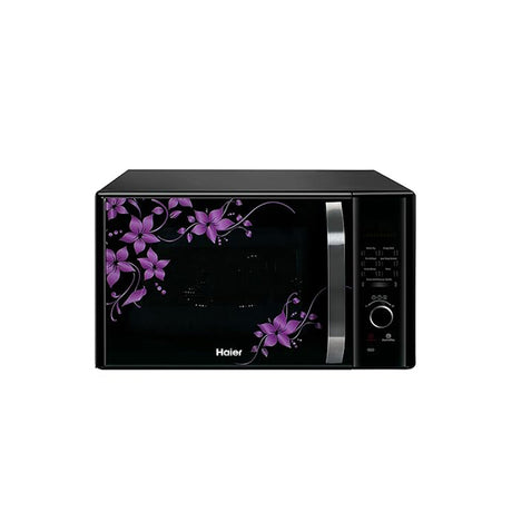 Haier 30L Convection Microwave Oven - Black Elegance with Crispy Grill