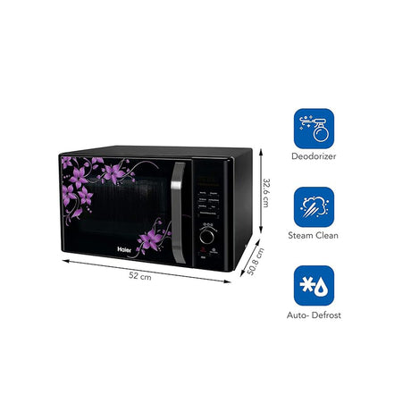 Best Home Appliance: Haier 30L Black Microwave Oven with Crispy Grill