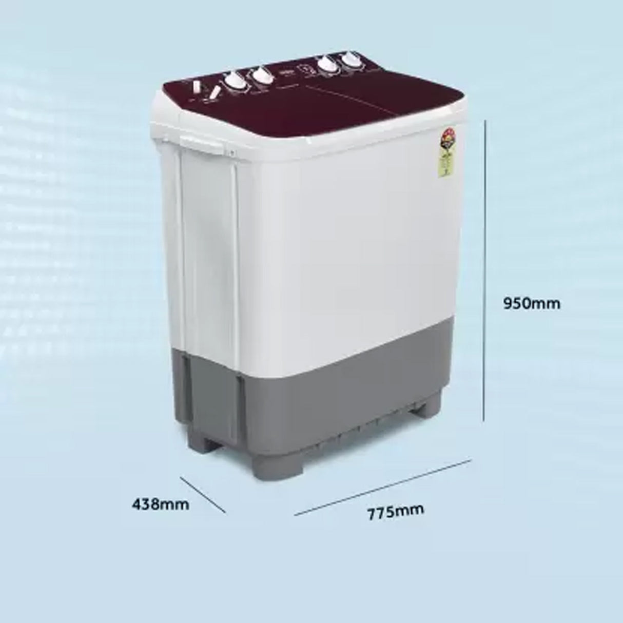 Laundry Companion - Haier Semi-Automatic, 7.5 kg, adds vibrancy to your laundry routine.