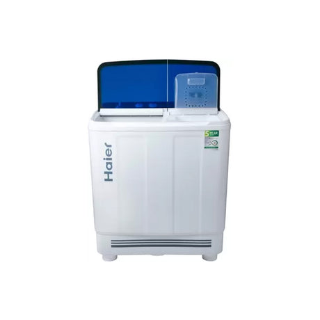 Washer - Haier 9 kg Top Load, efficient in stylish White/Blue.