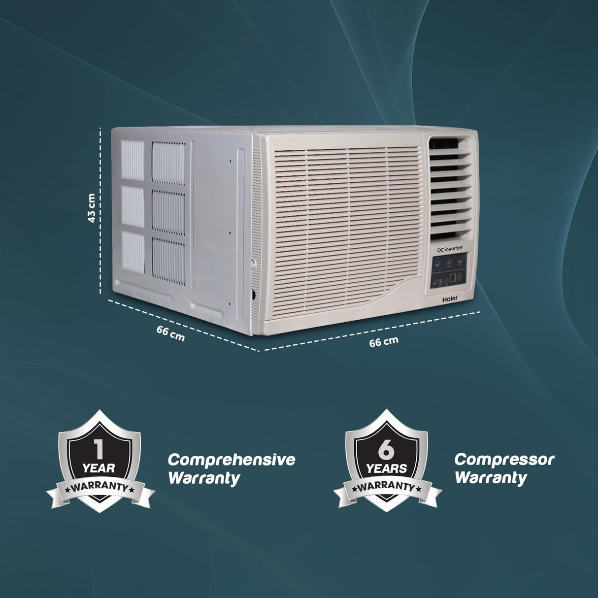 Haier 1.5 Ton 3 Star Window Inverter Air Conditioner (HWU18I-EOW3BN)