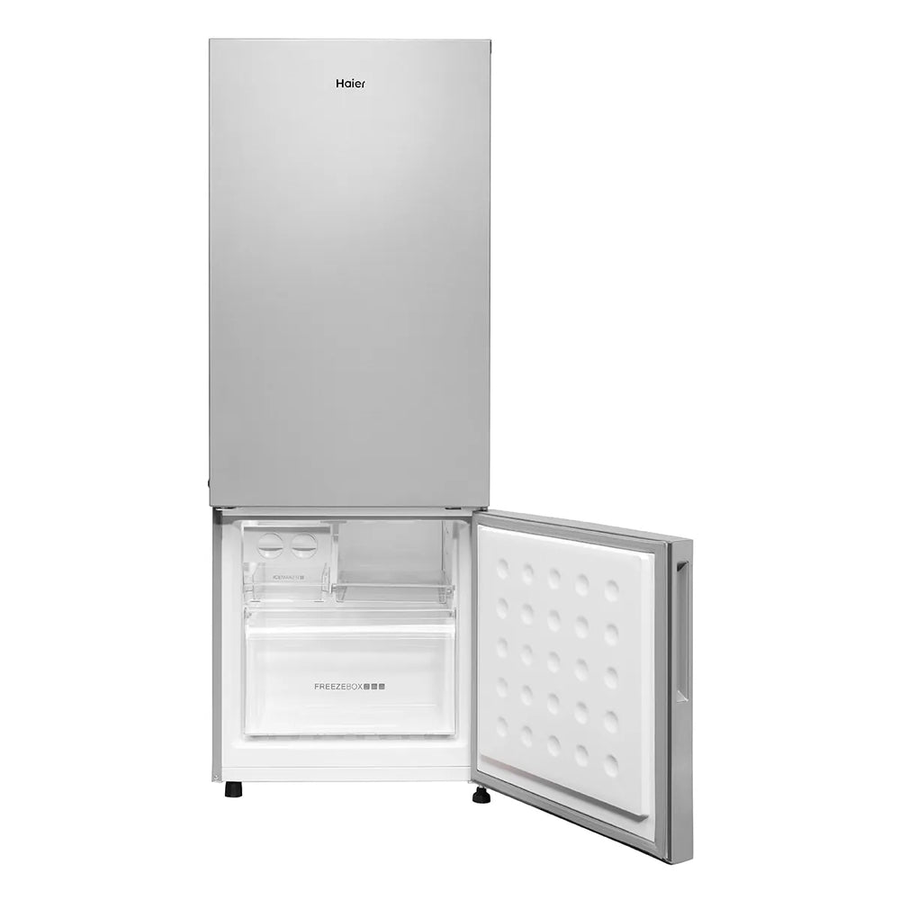 Haier 300 L, 2 Star, BrushLine Silver Finish Bottom Mounted Frost Free Refrigerator