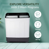 Haier 10 kg Top Load Washing Machine in White/Black (HTW100 178BKN)