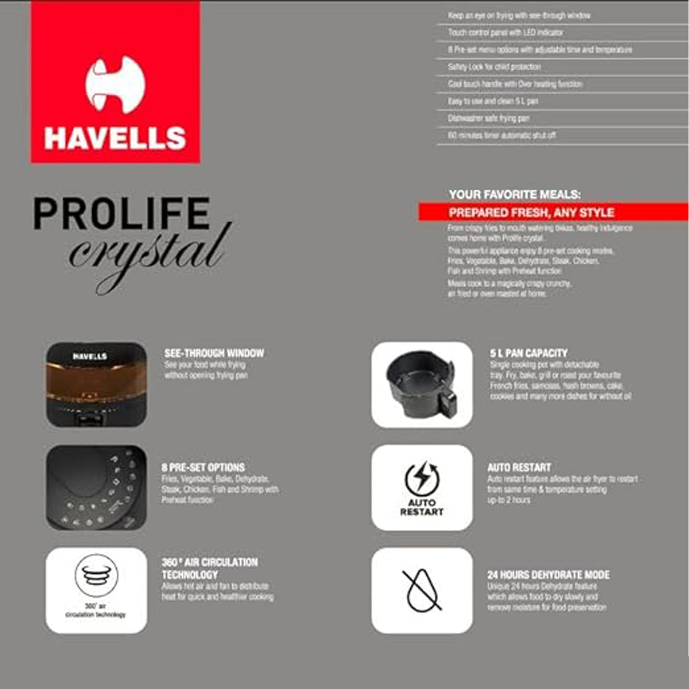 Essential Kitchen Appliance - Havells 48L OTG, a powerful and compact cooking solution.