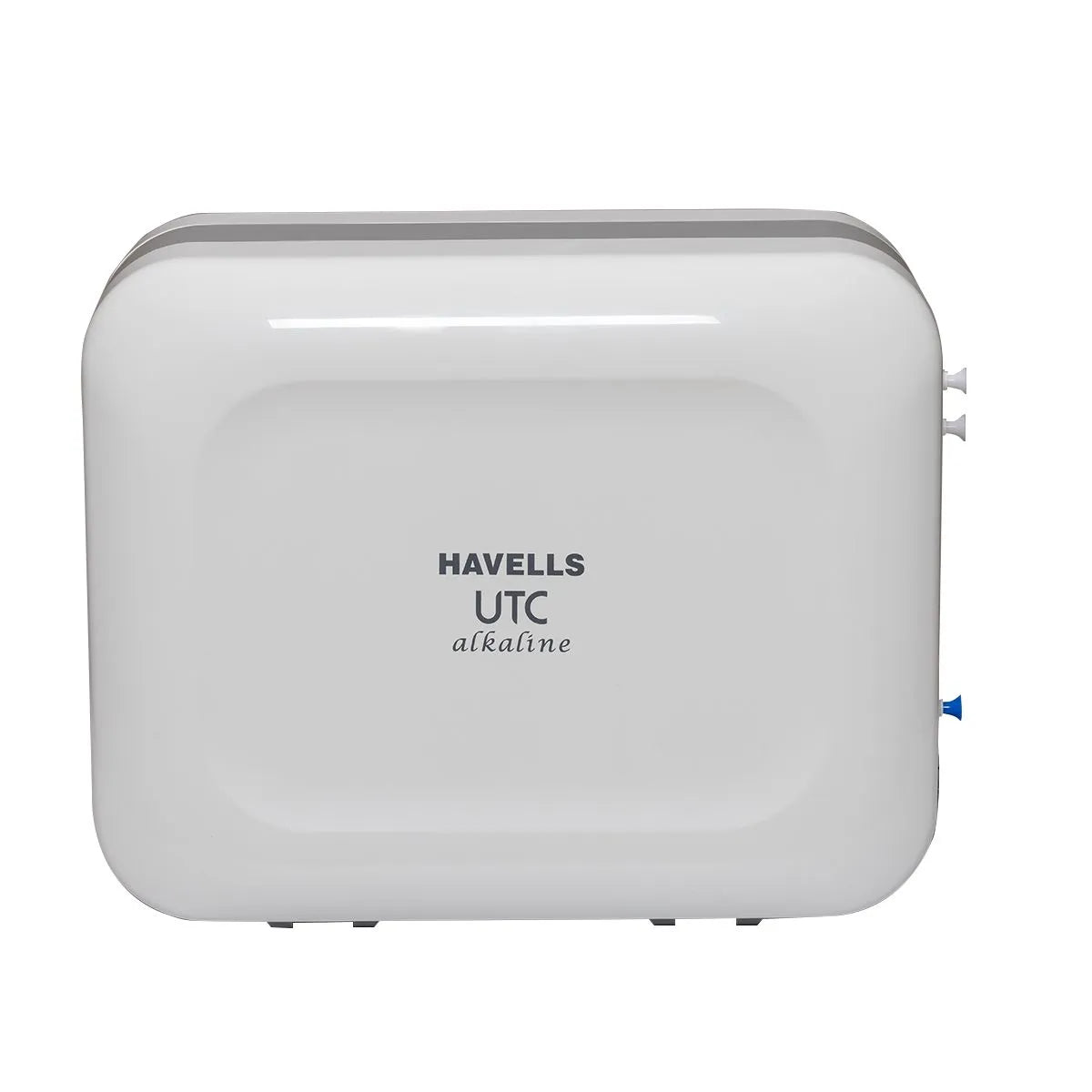Havells UTC Alkaline 8L Water Purifier, 360-degree rotation Faucet, Cu+Zn+natural minerals, 8 stage Purification, Plasto-Steel tank, RO+UV, (Grey & White), Suitable for Borwell,tanker, municipal water