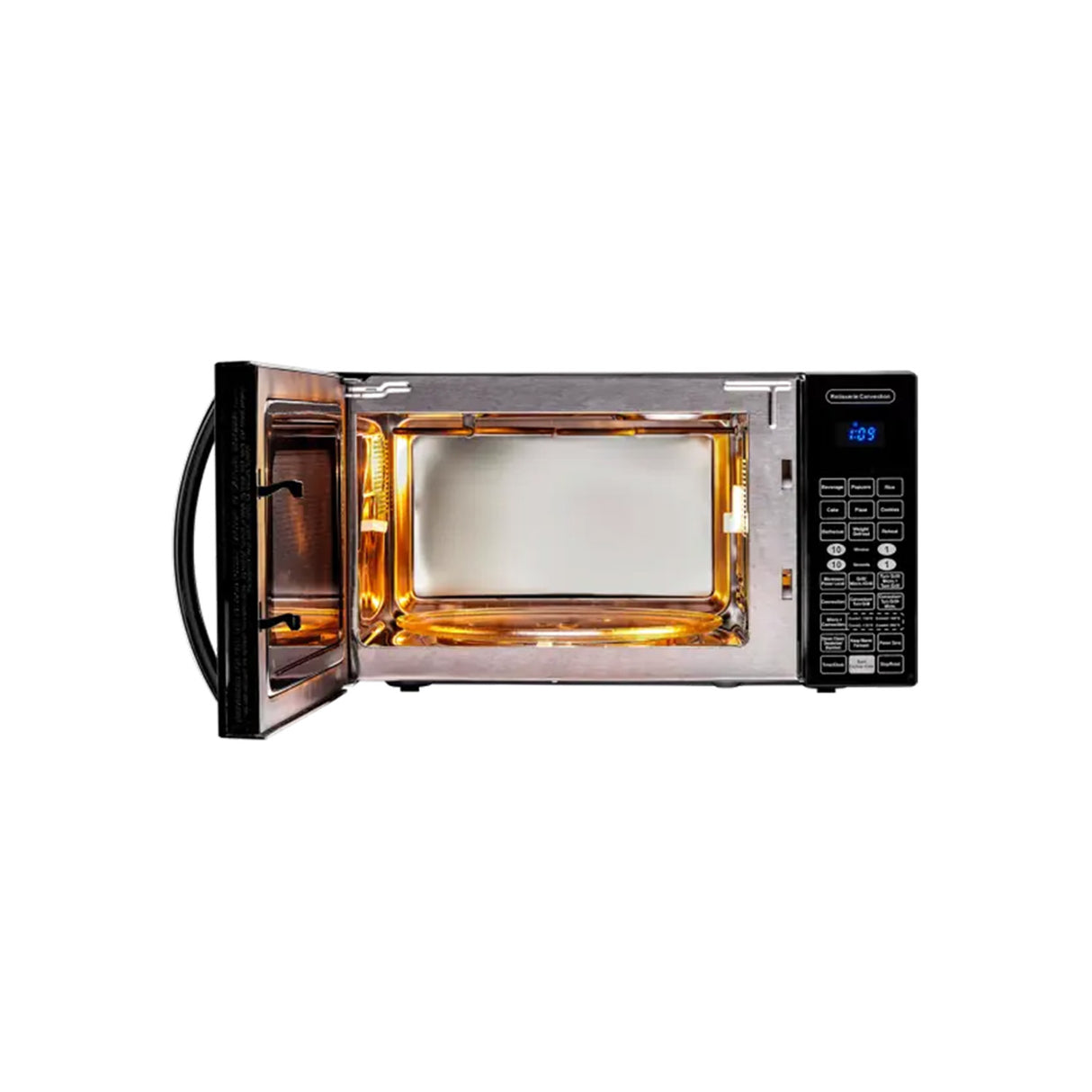 Effortless cooking with style in IFB 30FRC2 - 30 L black rotisserie convection microwave.