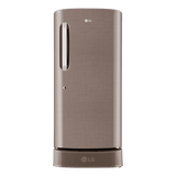 LG 224 L, 3 Star, Direct Cool Single Door Refrigerator (GL-D241AFSD, Fawn Steel, Base stand with drawer & Fast Ice Making)