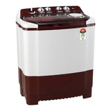 LG 8Kg Semi Automatic Top Load Washing Machine, Roller Jet Pulsator + Soak, Burgundy (P8035SRAZA)