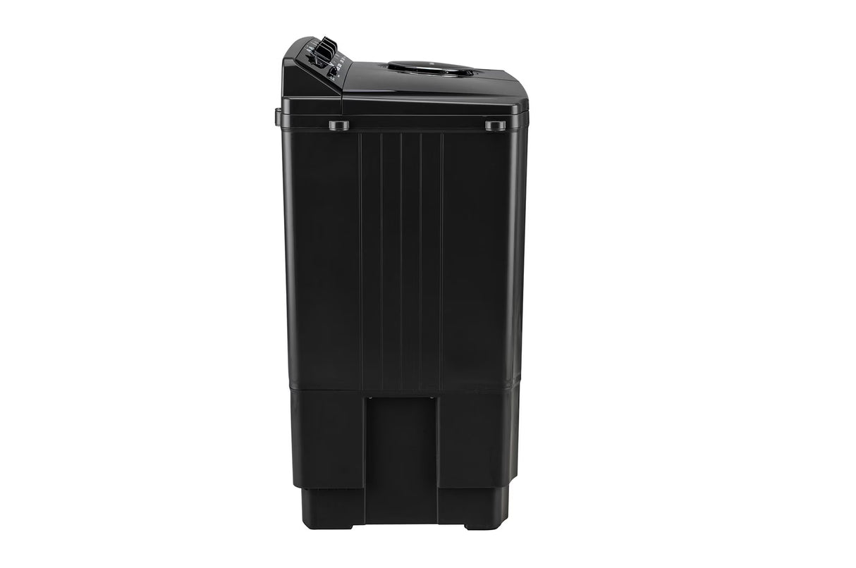 LG 8.5Kg Semi Automatic Top Load Washing Machine, Roller Jet Pulsator + Soak, Full Black (P8535SLMZ)