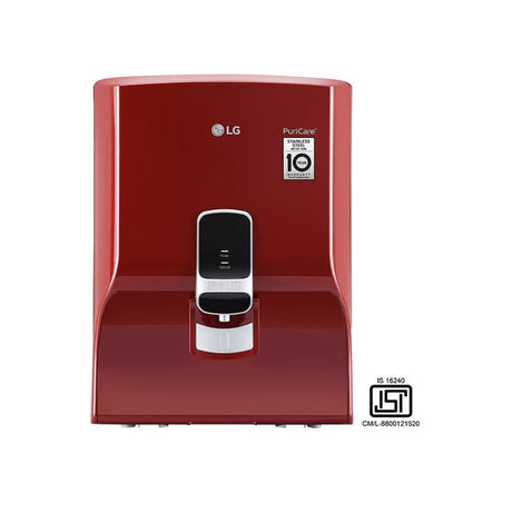 LG WW130NP 8L RO Purifier - Dual Protection SS Tank for reliable water filtration.