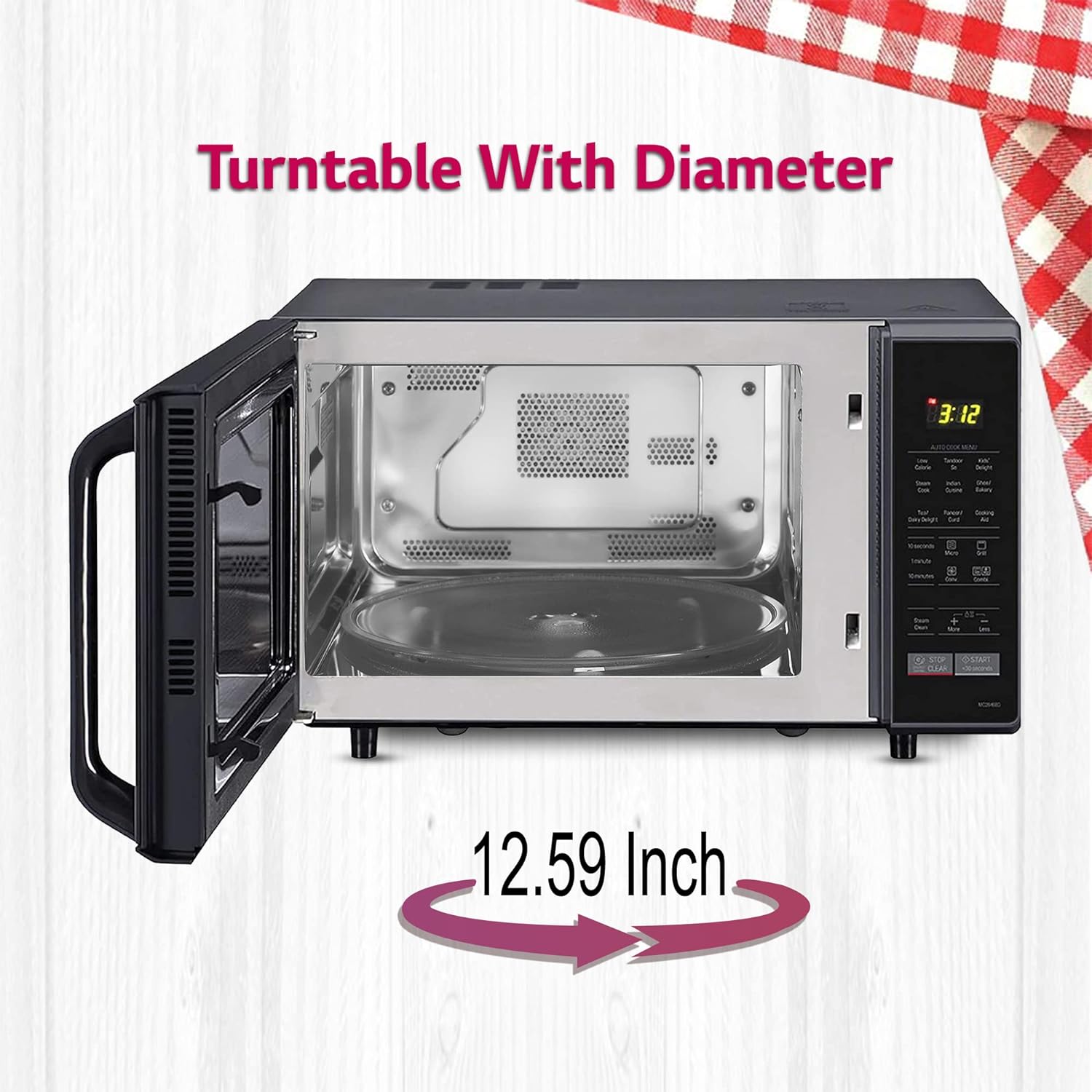 Lg mc2846bg microwave on sale