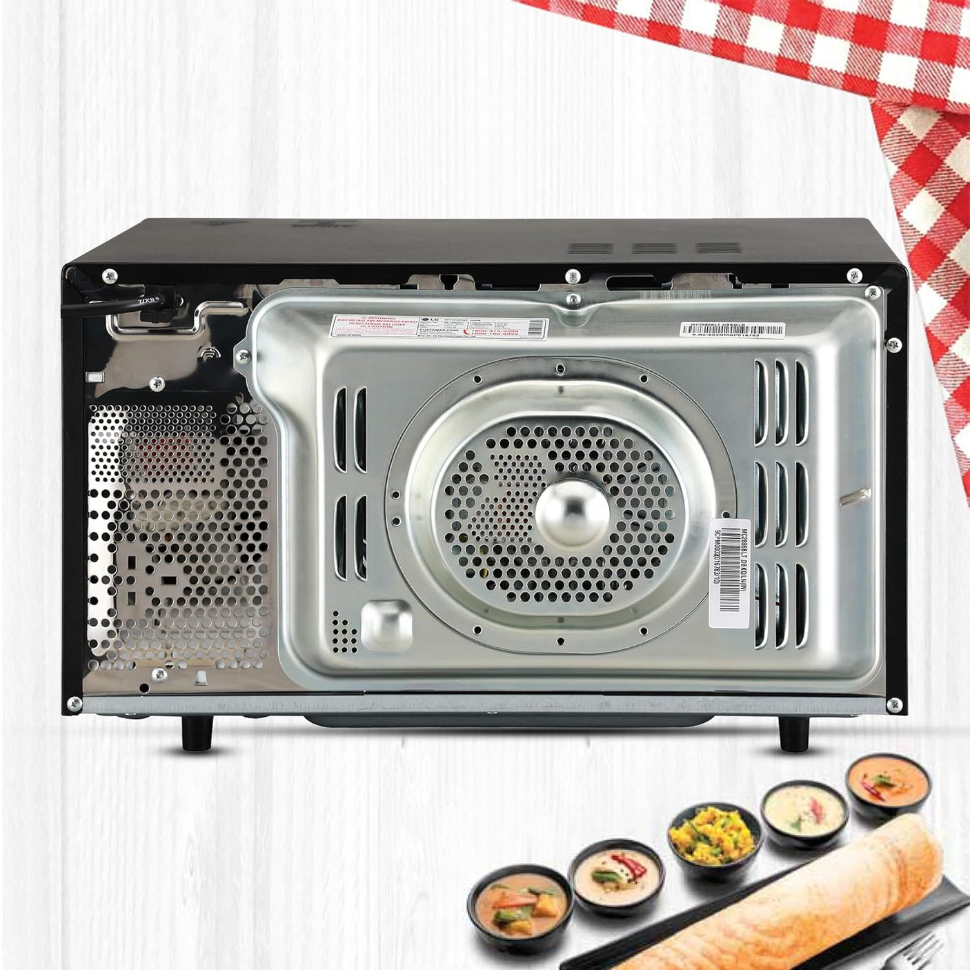 LG 28 L Convection Microwave Oven Black  MW MC2846BG