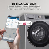 LG 11kg Front Load Washer, AI Direct Drive™, Platinum Silver WM FHP1411Z9P