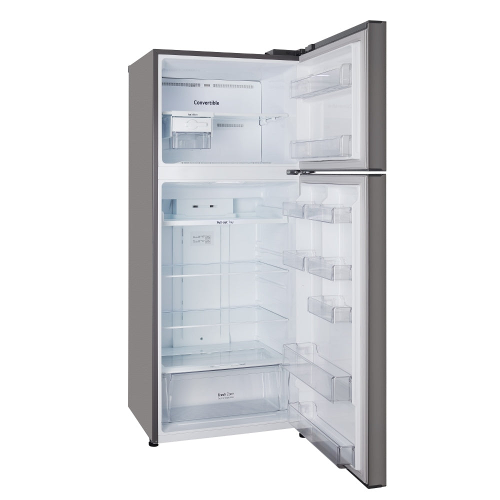 LG 446 Litres 1 Star Double Door Frost Free Refrigerator with Door Cooling+, Convertible, Smart Diagnosis, Toughened Glass Shelf (GL-T502CPZR)