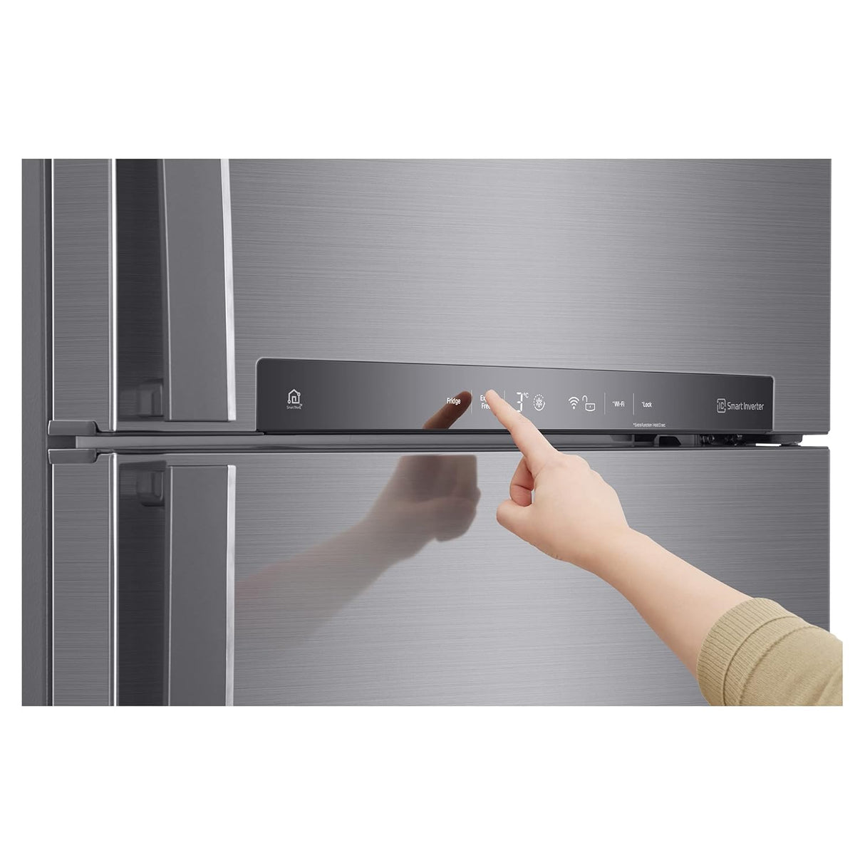 LG 506L 1-Star Double Door Refrigerator (Platinum Silver) REF GN-H702HLHM