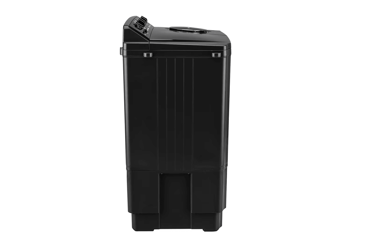 LG 11.5Kg Semi Automatic Top Load Washing Machine, Roller Jet Pulsator + Soak, Full Black (P115ASLAZ)