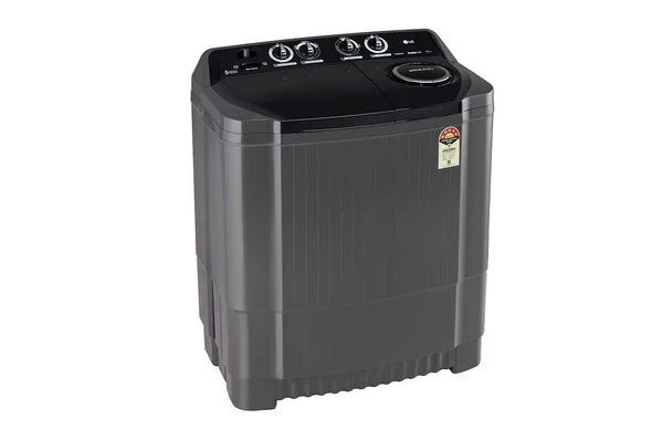 LG 9.5Kg, Semi Automatic Top Load Washing Machine, , Roller Jet Pulsator + Soak, Rat Away, Middle Black (P9555SKAZ)