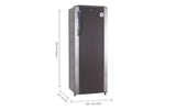 LG 261L Single Door Fridge: Shiny Steel, Fast Ice Making, 3 Star, Inverter REF GL-B281BPZX