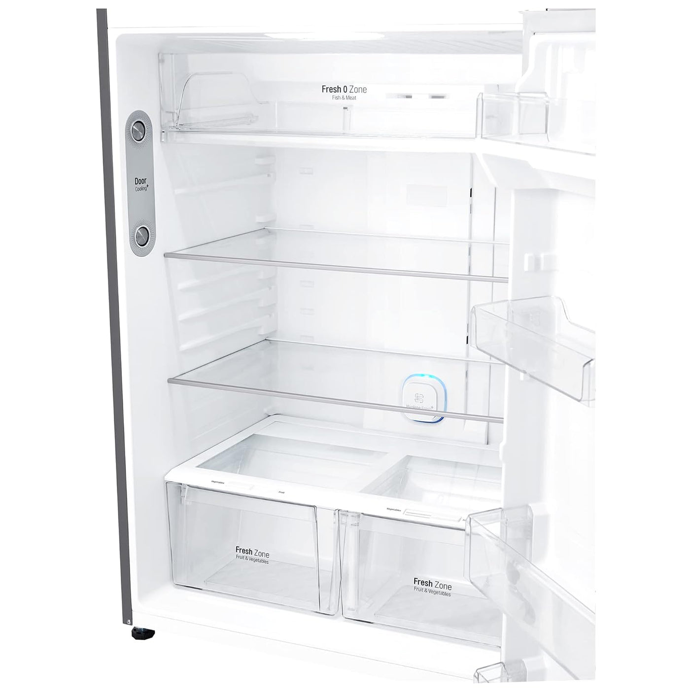 LG 592L 1-Star Frost-Free Double Door Fridge (Platinum Silver) REF GR-H812HLHM