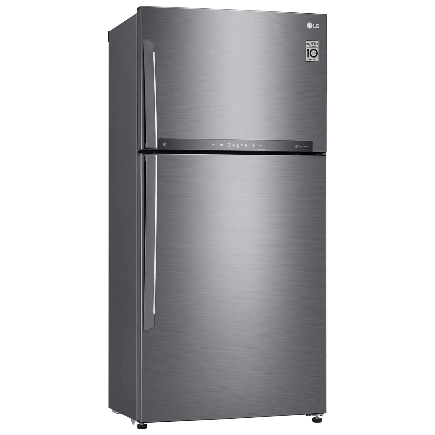 LG 592L 1-Star Frost-Free Double Door Fridge (Platinum Silver) REF GR-H812HLHM