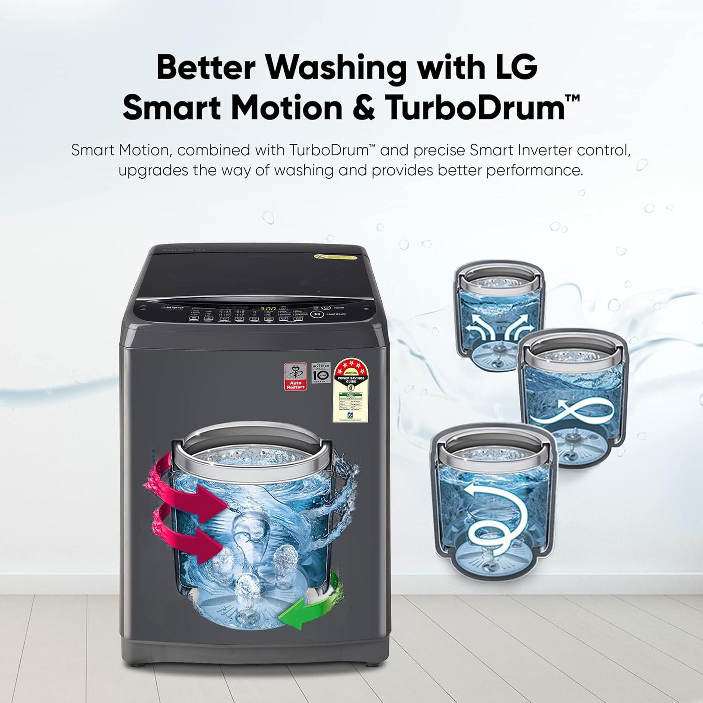 LG 10 Kg Top Loading Fully Automatic Washing Machine  WM T10SJMB1Z