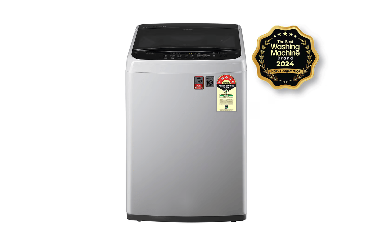 LG 7 kg 5 Star Top Load Washing Machine (Inverter Technology, Silver) WM T70SPSF1ZA