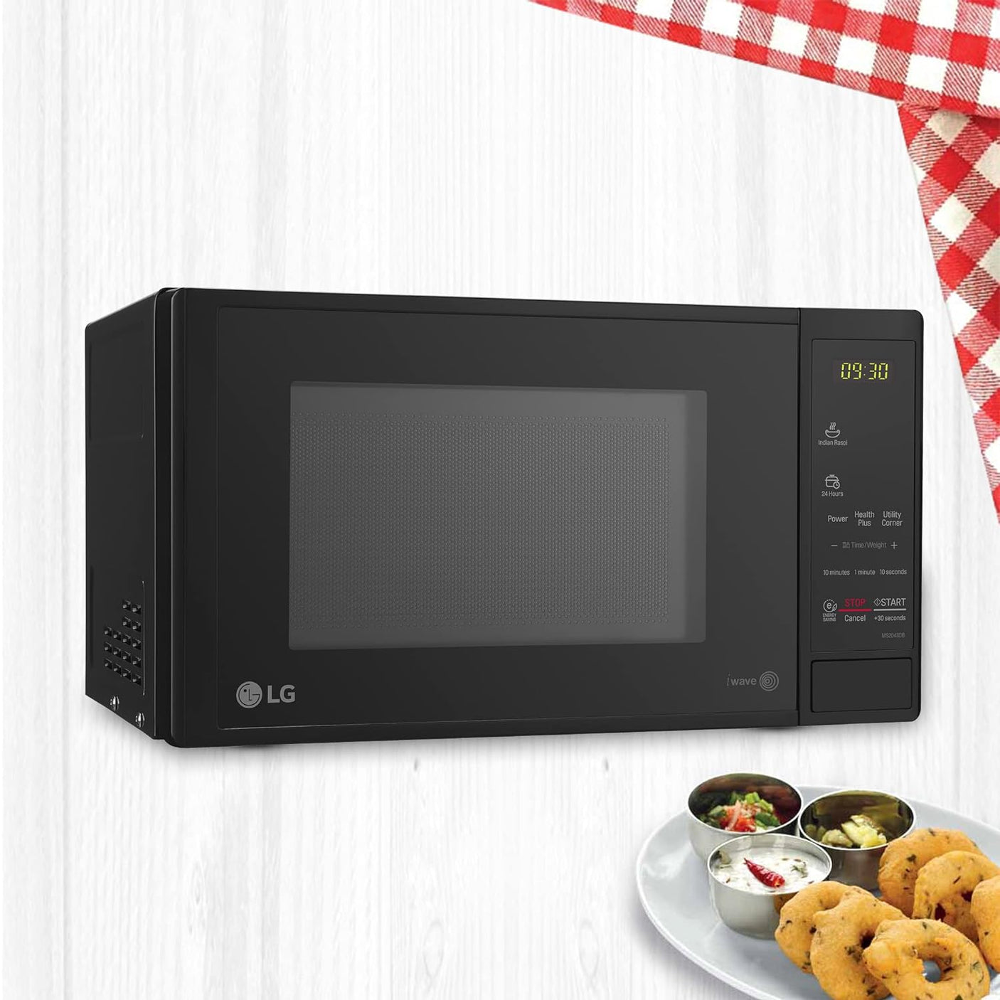 LG 20 L Solo Microwave Oven Black MW MS2043DB