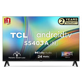 TCL S Series 83 cm (32 inch) HD Ready LED Smart Android TV with HDR 10 Support, Black (32S5403A)